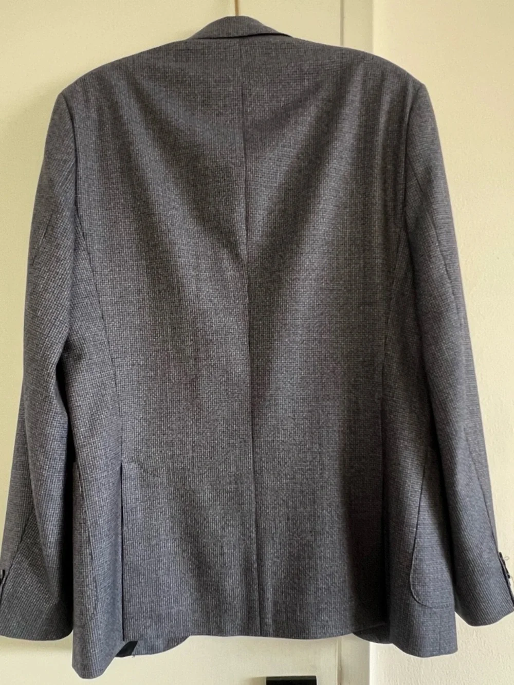 HUGO Blue Wool 2-Button Blazer • 40L